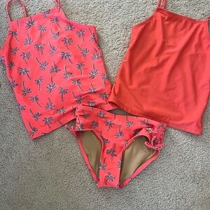 Old Navy Coral Palm Kids Bikini Set